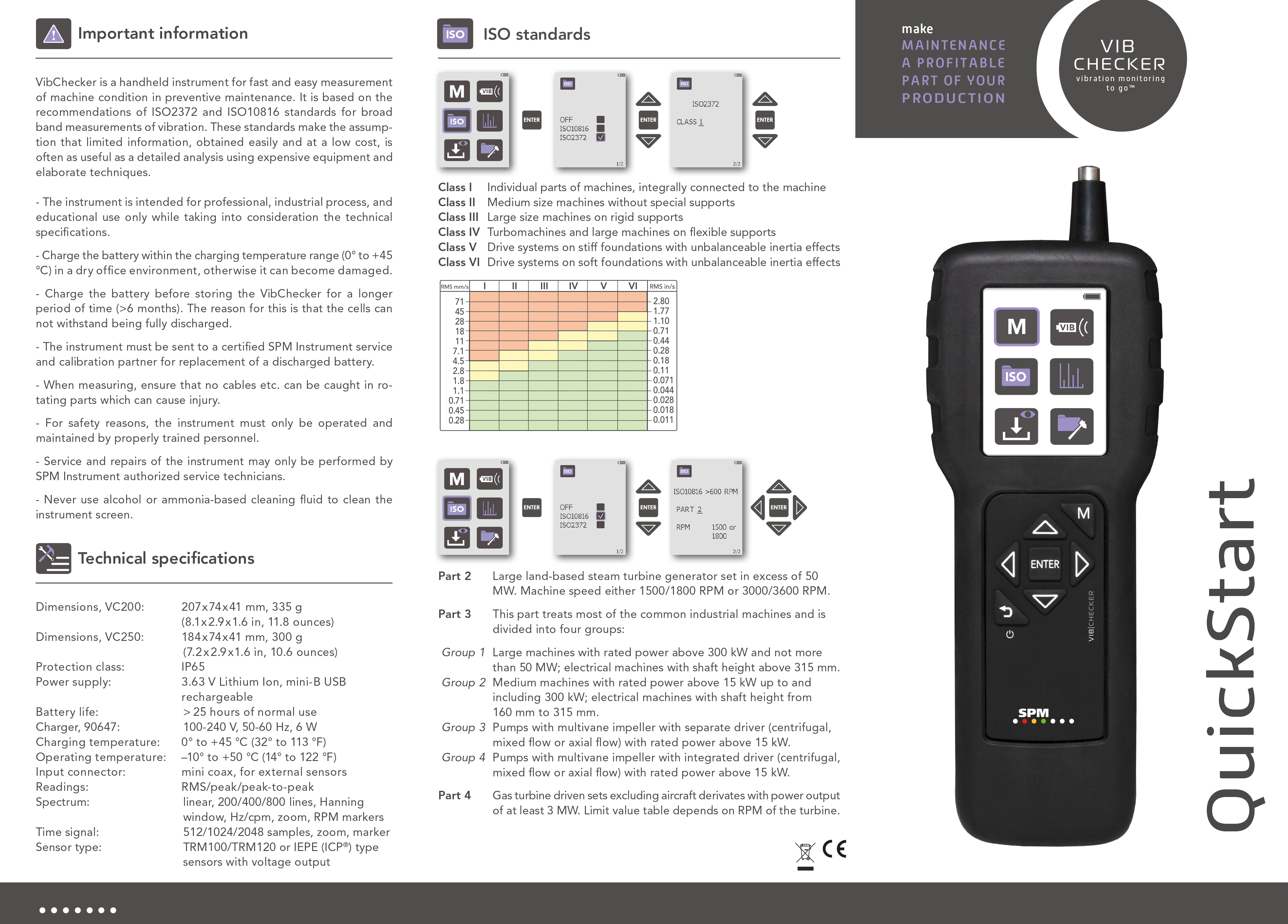 BETEX VibChecker VC200 Schwingungsmessgerät 